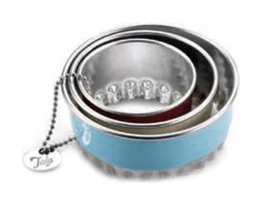 1960 Set 3 uitsteekringen Color gekarteld 